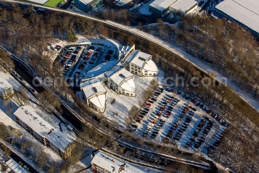 Aerial image Hamm - Campus University- area Artur-Woll-Haus (AE) of Universitaet Siegen in Hamm in the state North Rhine-Westphalia