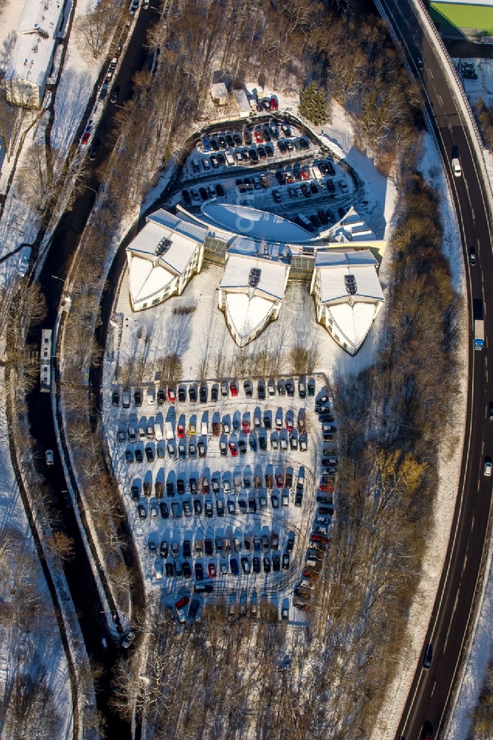 Aerial photograph Hamm - Campus University- area Artur-Woll-Haus (AE) of Universitaet Siegen in Hamm in the state North Rhine-Westphalia