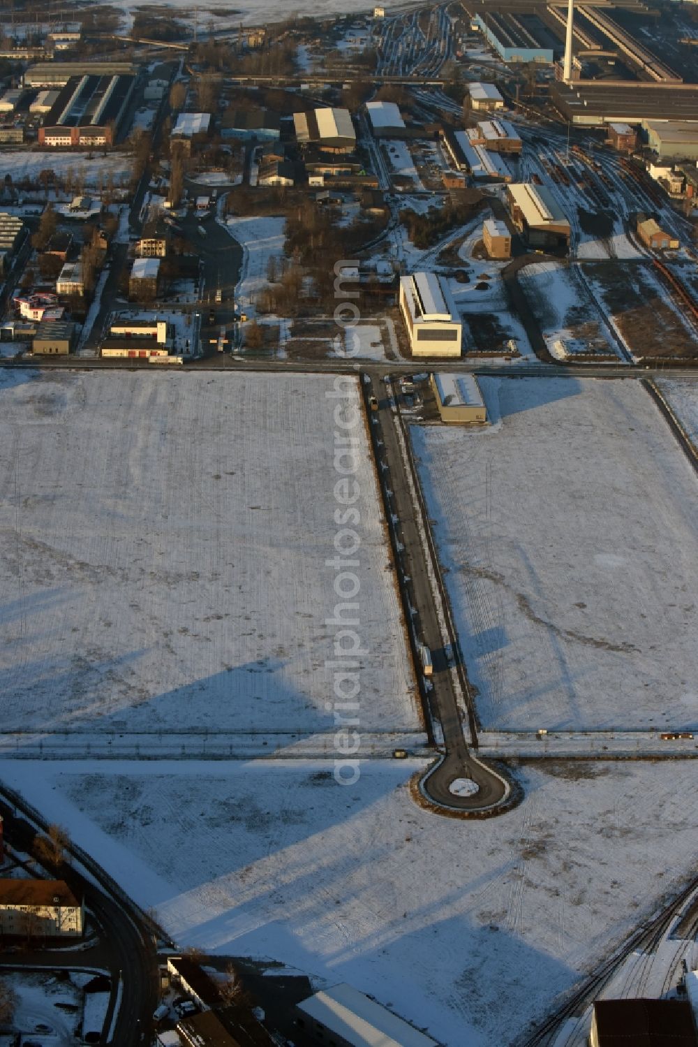 Hennigsdorf from above - Development area of industrial wasteland in Hennigsdorf in the state Brandenburg