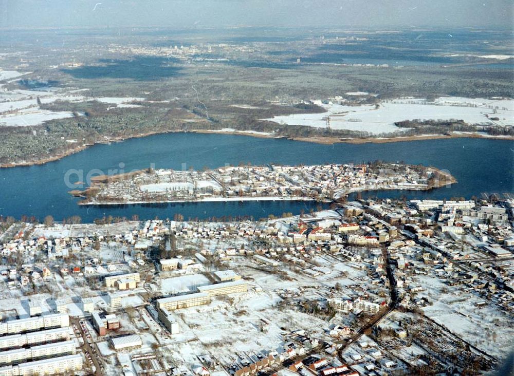 Werder / Havel from above - Winterstimmung in Werder / Havel.