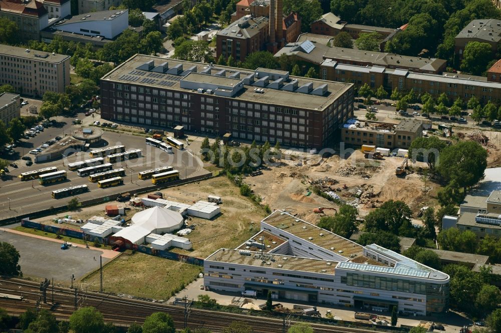 Aerial photograph Berlin - Farm yard of Zoologischer Garten Berlin AG and building land in Mueller-Breslau-Strasse - Fasanenstrasse in Tiergarten in Berlin