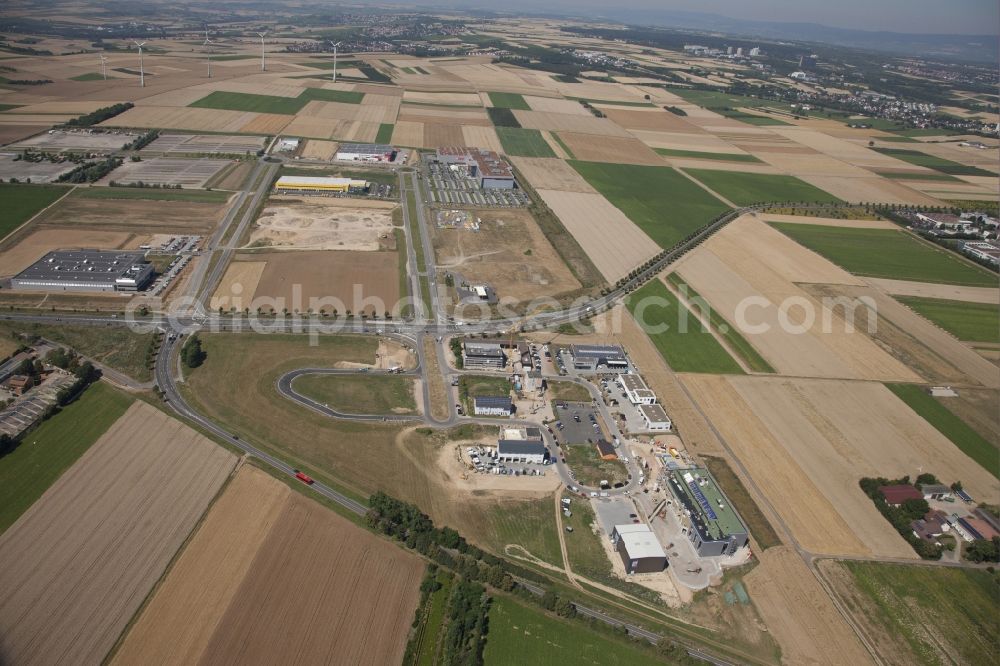 Mainz from the bird's eye view: Business Park Mainz - Rhine / Main in Mainz in Rhineland-Palatinate