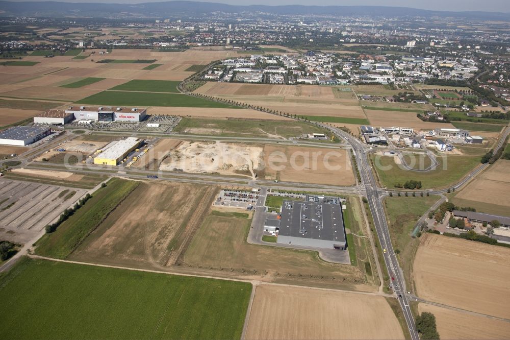 Mainz from the bird's eye view: Business Park Mainz - Rhine / Main in Mainz in Rhineland-Palatinate