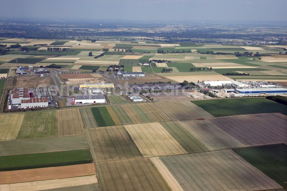 Aerial photograph Mainz - Business Park Mainz - Rhine / Main in Mainz in Rhineland-Palatinate