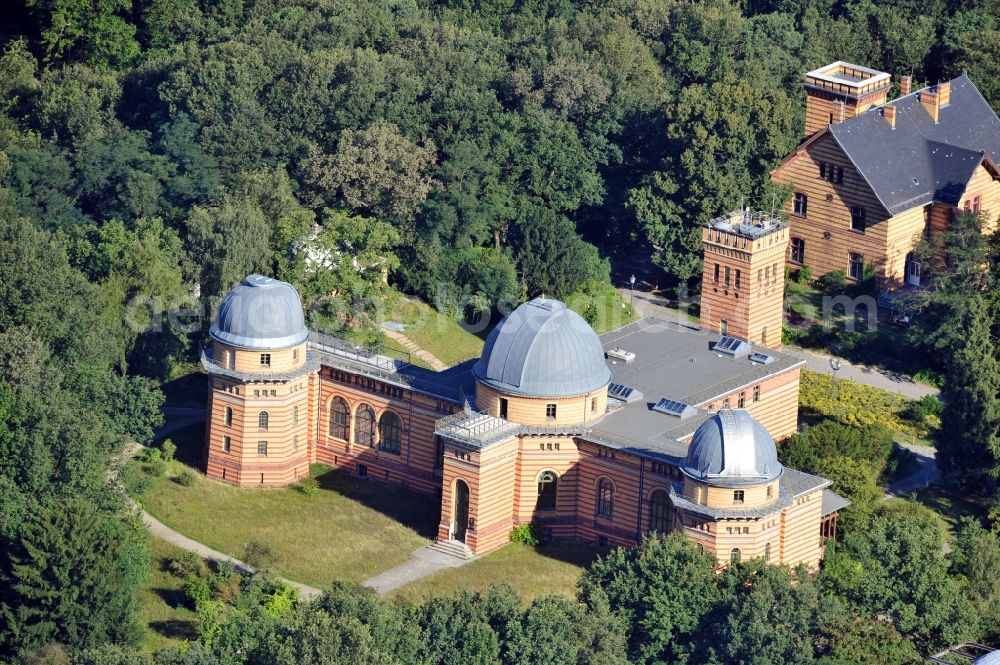 Aerial photograph Potsdam - View of the science park Albert Einstein on the Telegrafenberg in Potsdam in Brandenburg