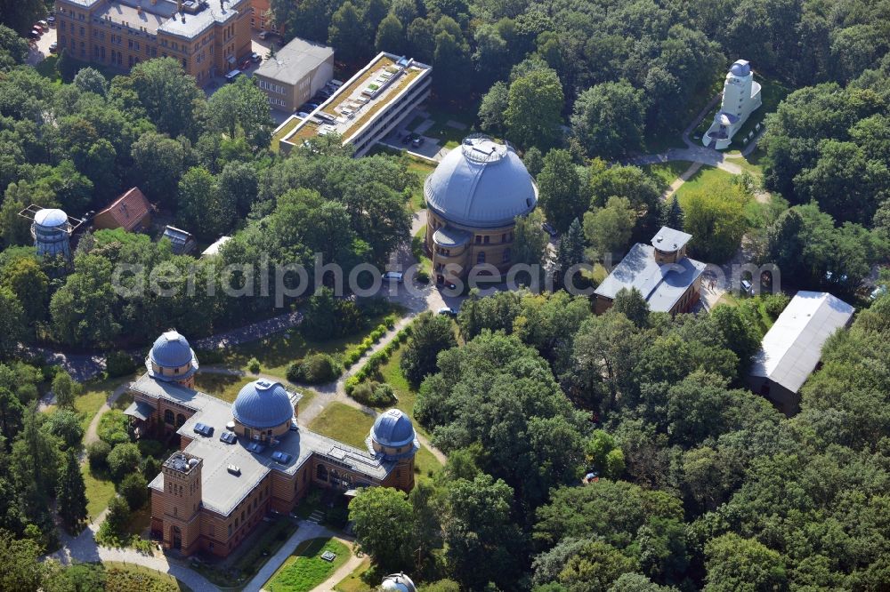 Potsdam from the bird's eye view: View of the science park Albert Einstein on the Telegrafenberg in Potsdam in the federal state of Brandenburg