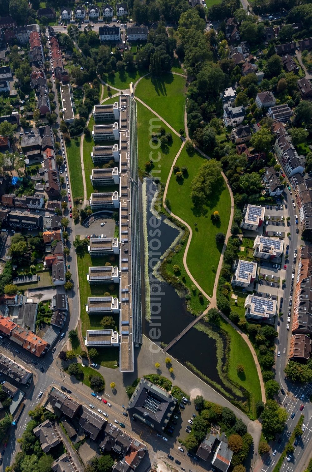 Aerial image Gelsenkirchen - View of the science park in Gelsenkirchen in the state North Rhine-Westphalia