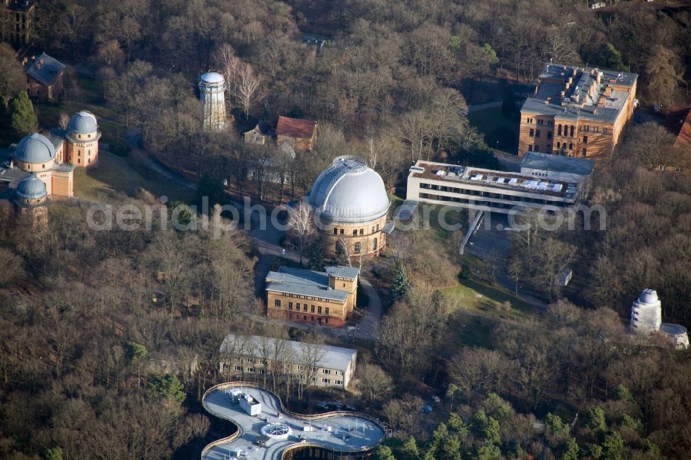 Potsdam from the bird's eye view: View of the science park Albert Einstein on the Telegrafenberg in Potsdam in the federal state of Brandenburg