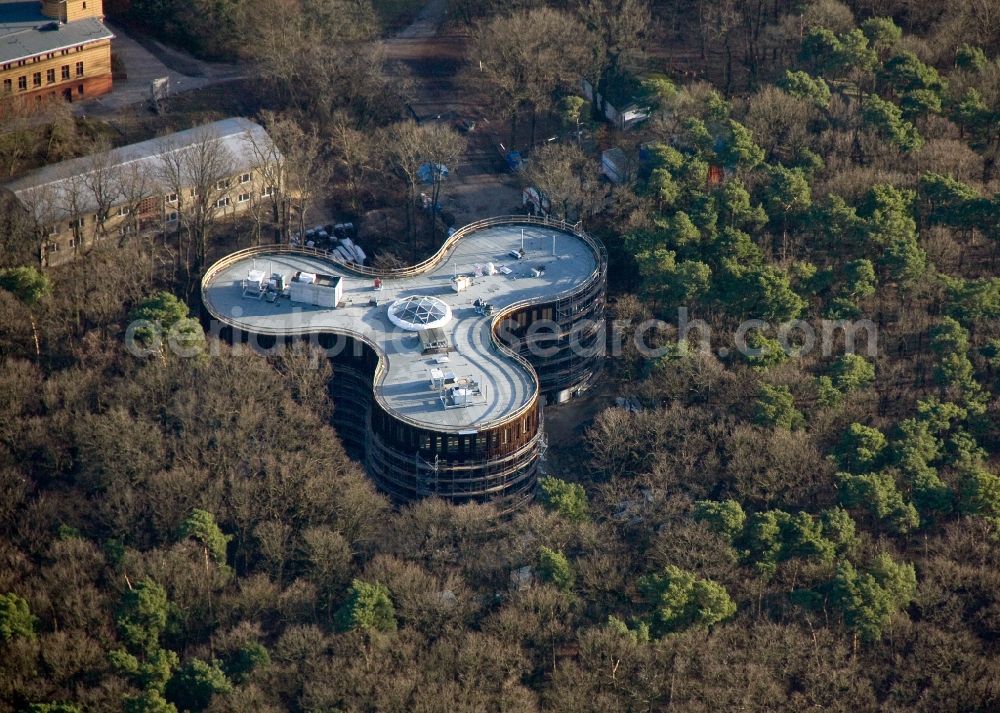 Aerial image Potsdam - View of the science park Albert Einstein on the Telegrafenberg in Potsdam in the federal state of Brandenburg