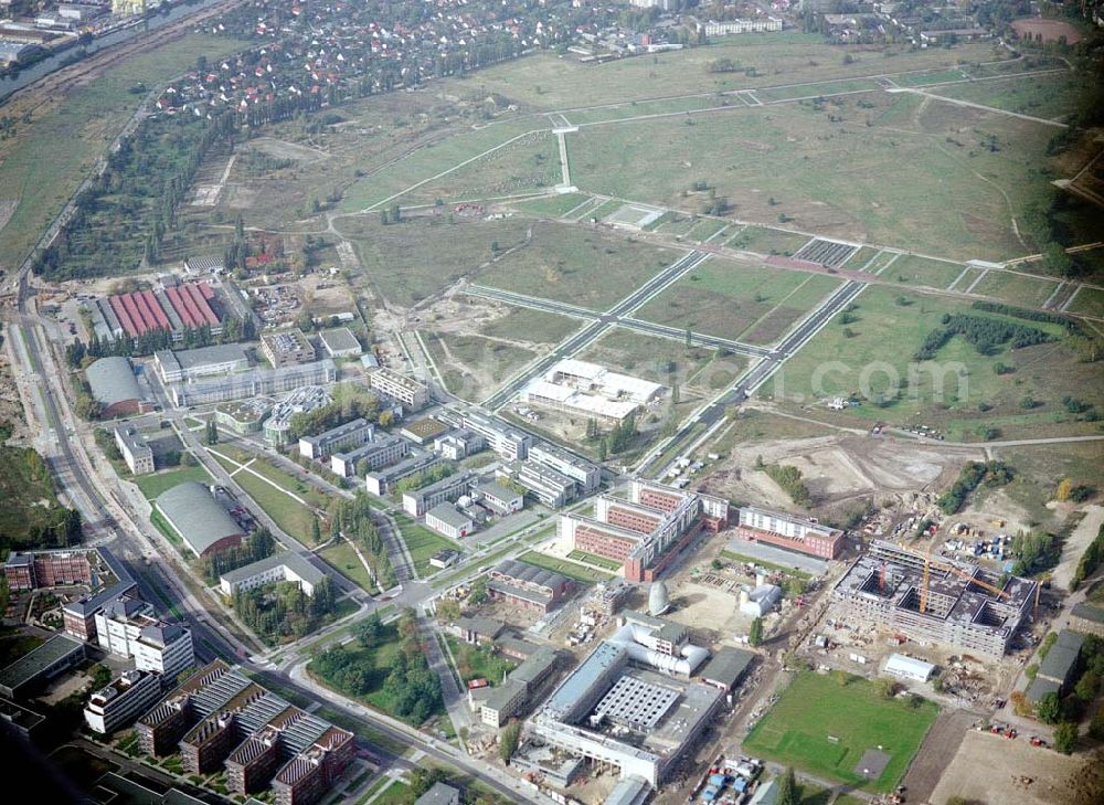 Aerial photograph Berlin - Adlershof - WISTAS Gelände am Gelände des ehem. Flugplatzes Berlin - Johannisthal.