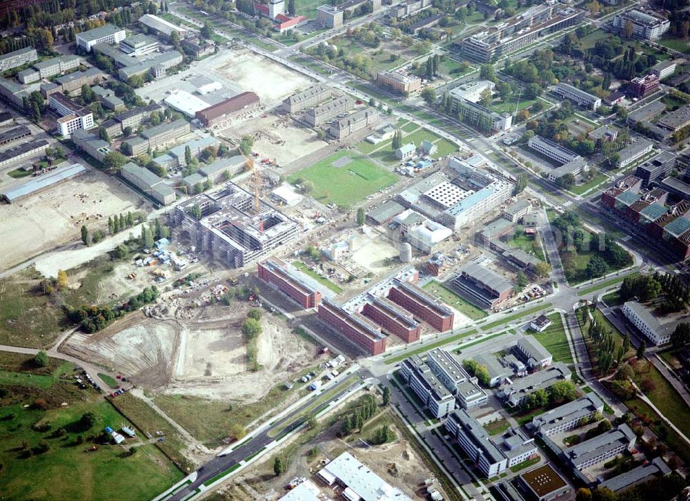 Aerial image Berlin - Adlershof - WISTAS Gelände am Gelände des ehem. Flugplatzes Berlin - Johannisthal.