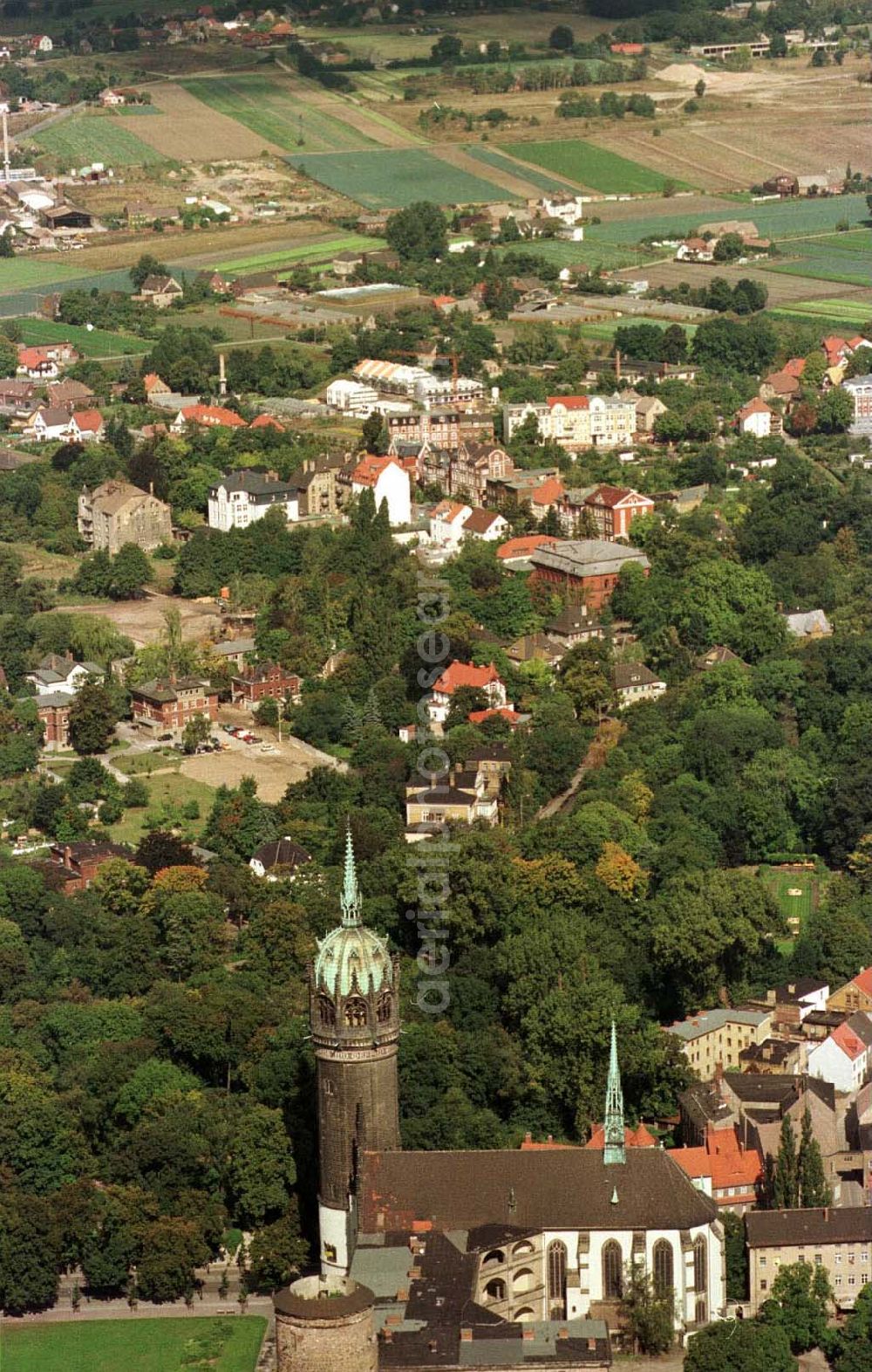 Wittenberg / Brandenburg from above - Wittenberg