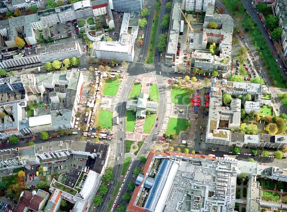 Berlin - Charlottenburg from above - Wittenbergplatz mit dem KaDeWe in Berlin - Charlottenburg.