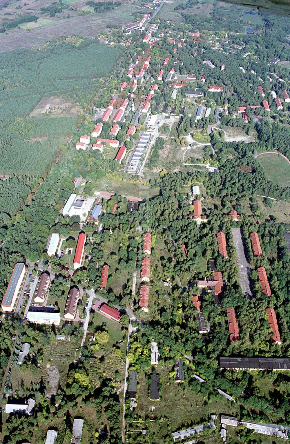 Wünsdorf (Brandenburg) from above - Gelände des ehemaligen russischen Oberkommando