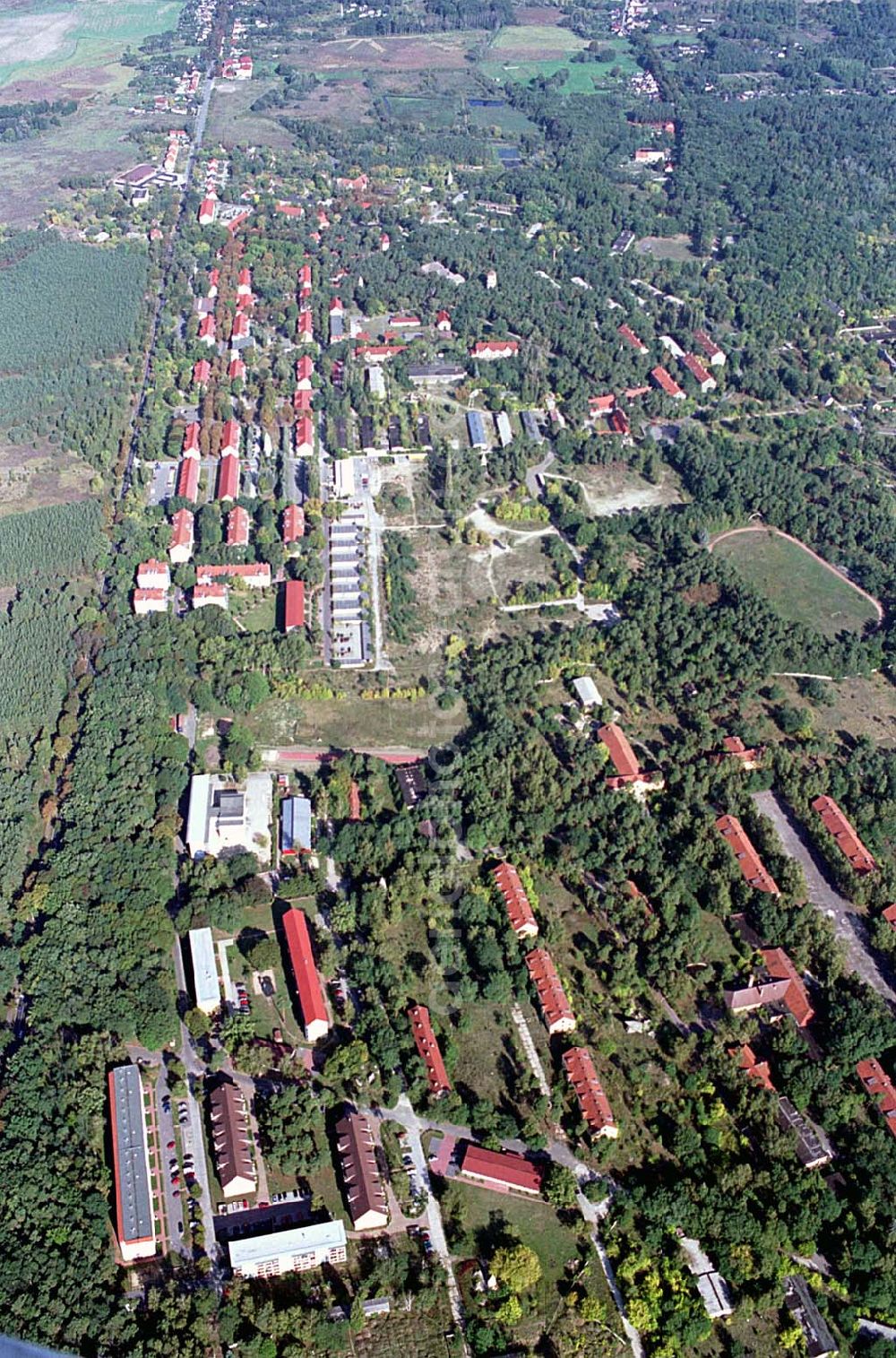 Wünsdorf (Brandenburg) from the bird's eye view: Gelände des ehemaligen russischen Oberkommando