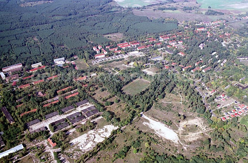 Wünsdorf (Brandenburg) from above - Gelände des ehemaligen russischen Oberkommando