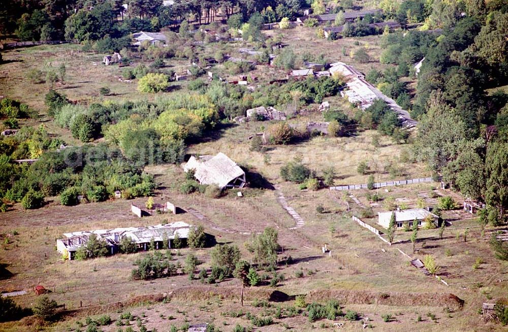 Wünsdorf (Brandenburg) from above - Gelände des ehemaligen russischen Oberkommando