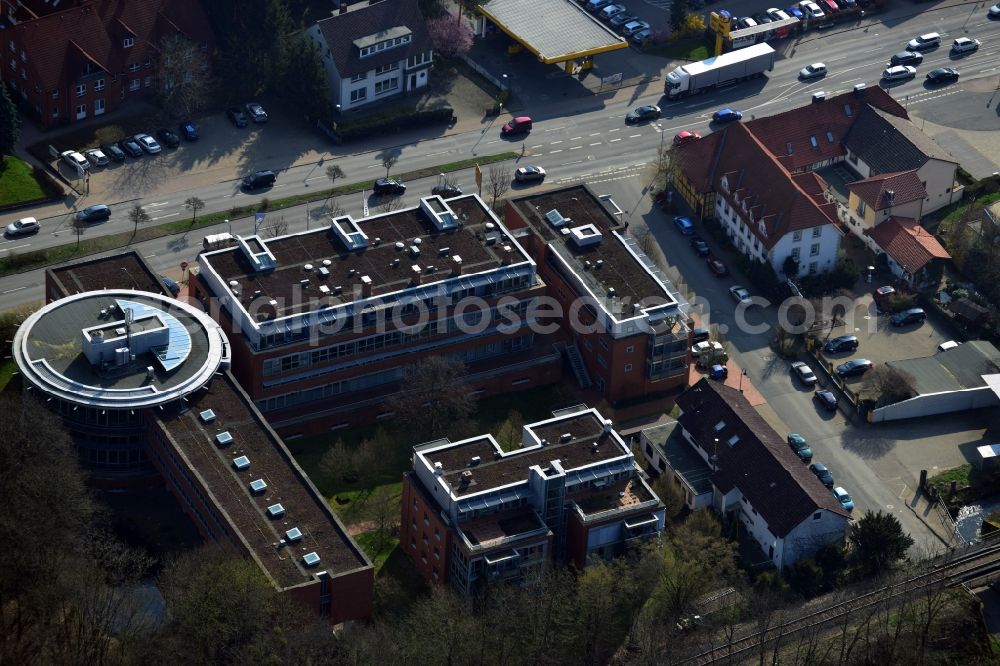 Aerial photograph Herzberg am Harz - View of residential and office buildings in Herzberg am Harz in the state of Lower Saxony