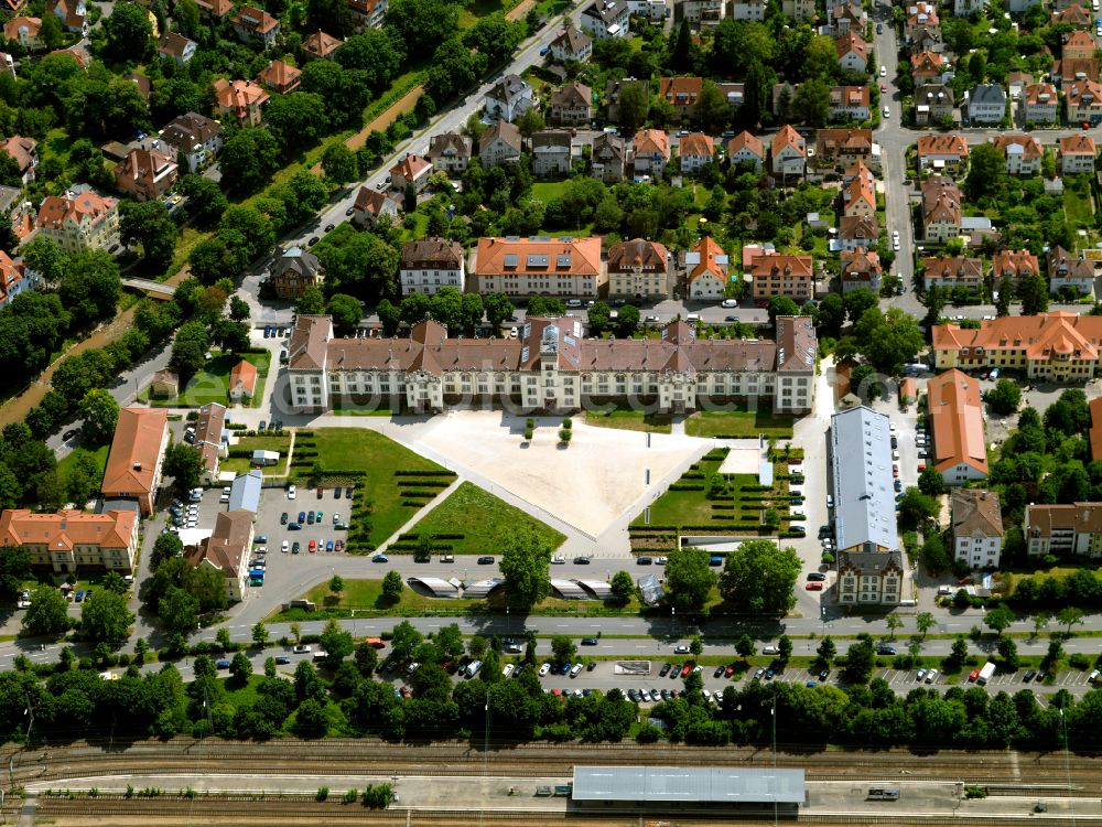 Tübingen from above - Residential and commercial building in the formerly Thiepval-Kaserne in Tuebingen in the state Baden-Wuerttemberg, Germany