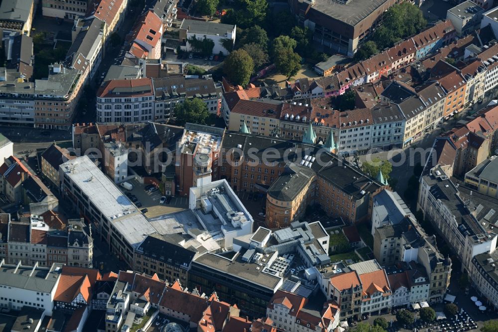 Braunschweig from above - Residential - and commercial building complex at the Friedrich-Wilhelm-Strasse in Braunschweig in the state Lower Saxony