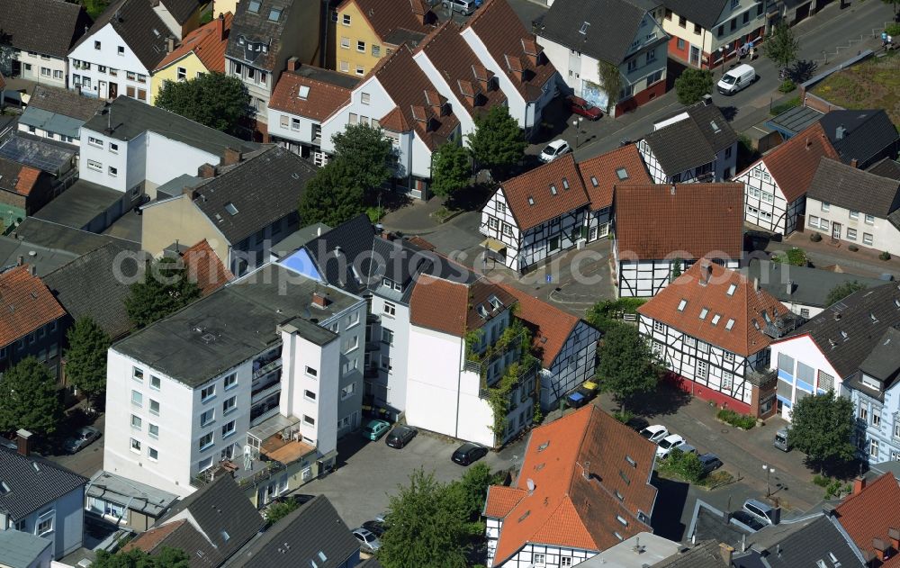 Aerial image Unna - Residential and commercial building of MARKUS GEROLD ENTERPRISE GROUP in Unna in the state North Rhine-Westphalia