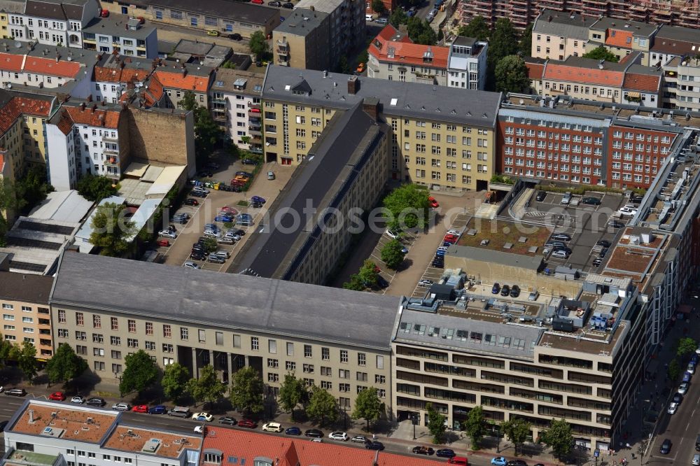 Aerial image Berlin - Residential and commercial building-construction-building Bismarck - Carree at the Bismarck Street in Berlin Charlottenburg