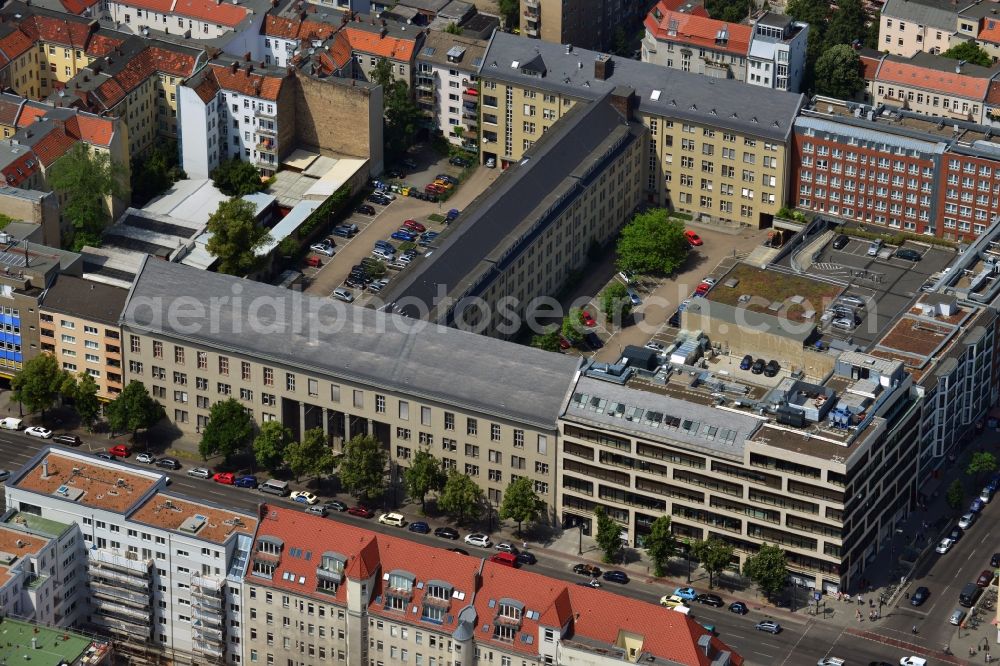 Aerial photograph Berlin - Residential and commercial building-construction-building Bismarck - Carree at the Bismarck Street in Berlin Charlottenburg