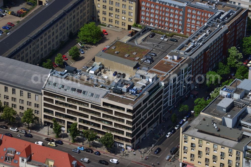 Berlin from above - Residential and commercial building-construction-building Bismarck - Carree at the Bismarck Street in Berlin Charlottenburg