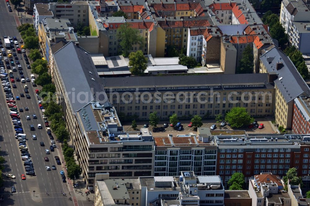 Aerial image Berlin - Residential and commercial building-construction-building Bismarck - Carree at the Bismarck Street in Berlin Charlottenburg