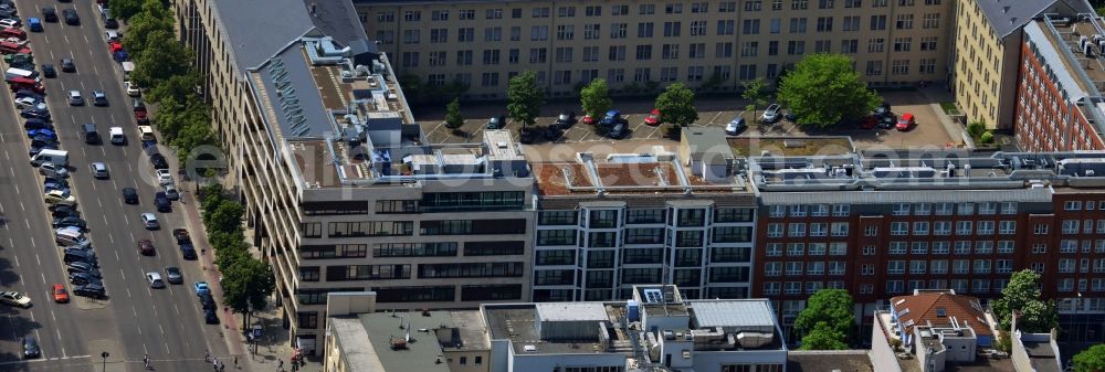 Aerial photograph Berlin - Residential and commercial building-construction-building Bismarck - Carree at the Bismarck Street in Berlin Charlottenburg