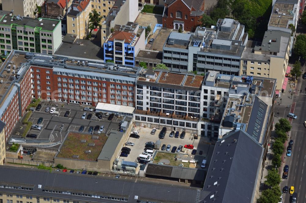 Berlin from above - Residential and commercial building-construction-building Bismarck - Carree at the Bismarck Street in Berlin Charlottenburg