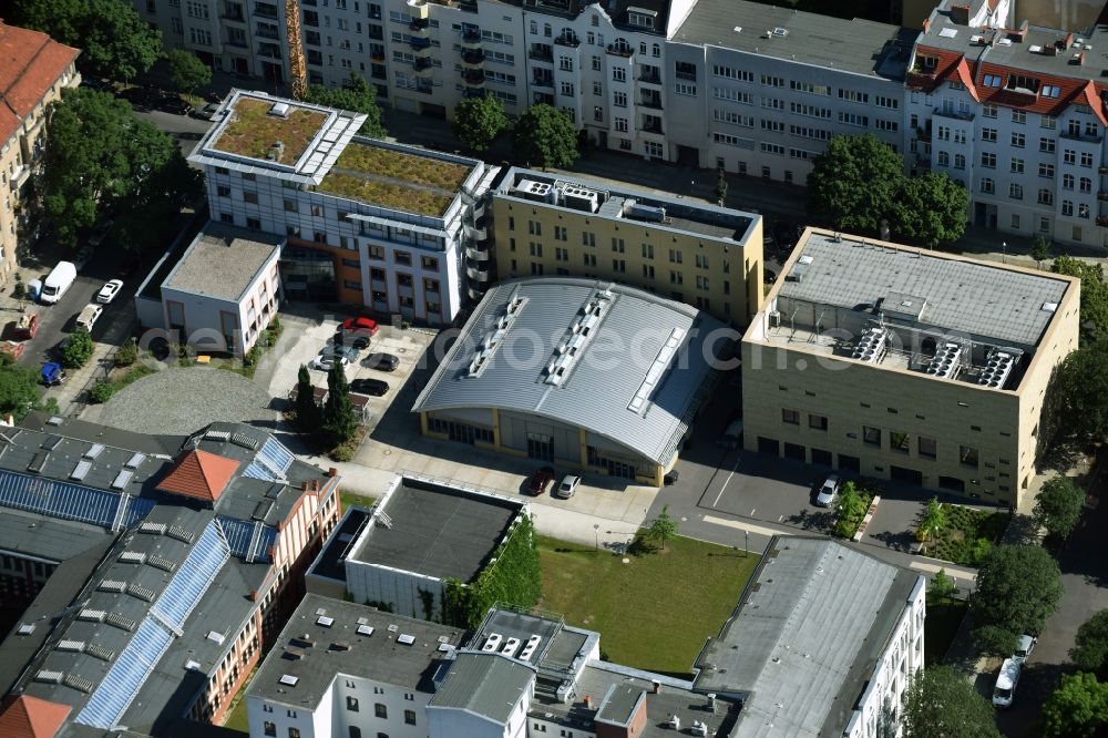 Aerial photograph Berlin - Residential and commercial building district along Guerickestrasse - Kohlrauschstrasse in Berlin