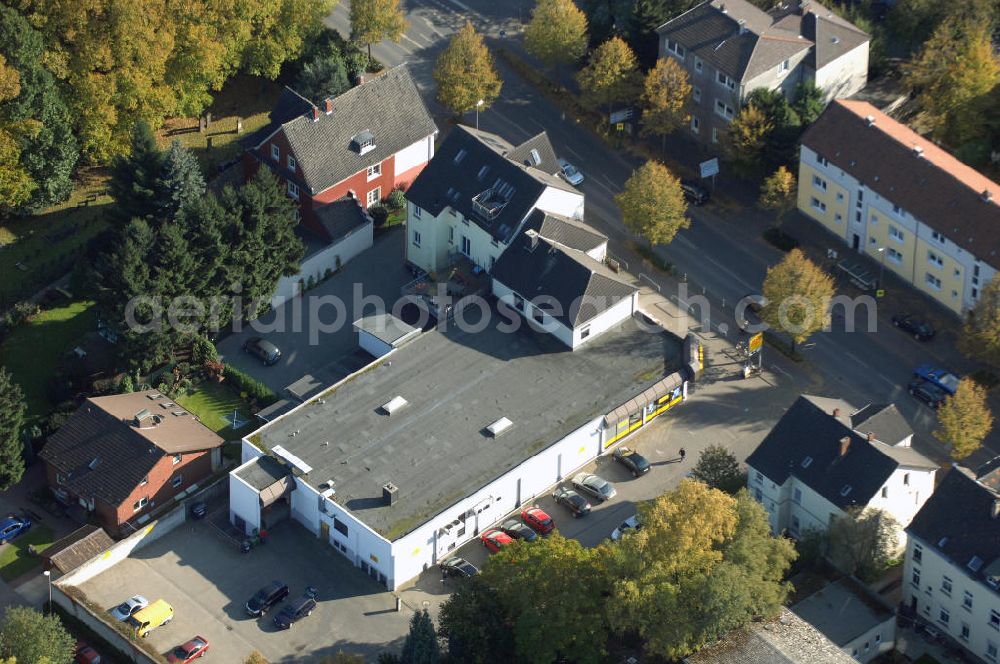 Unna from above - Wohn- und Geschäftshauskomplex an der Massener Strasse 61 in 59423 Unna - ein Projekt der Unternehmensgruppe Markus Gerold an der Vaerstbrücke 1 in 59425 Unna.