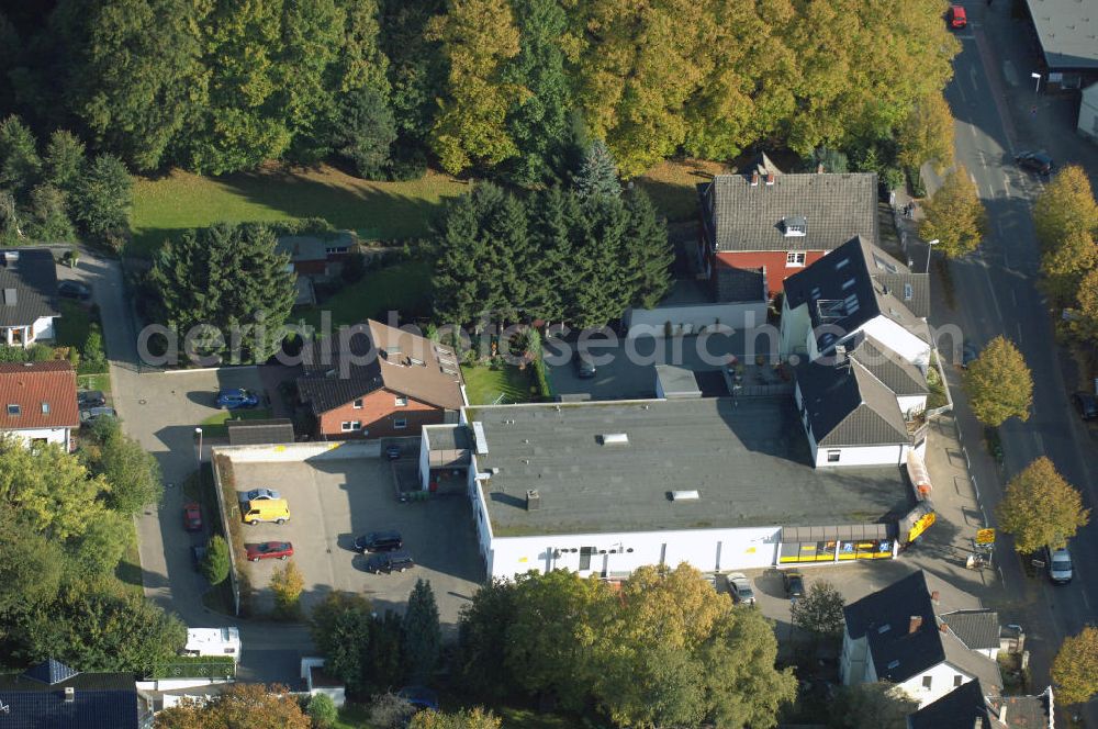 Aerial photograph Unna - Wohn- und Geschäftshauskomplex an der Massener Strasse 61 in 59423 Unna - ein Projekt der Unternehmensgruppe Markus Gerold an der Vaerstbrücke 1 in 59425 Unna.