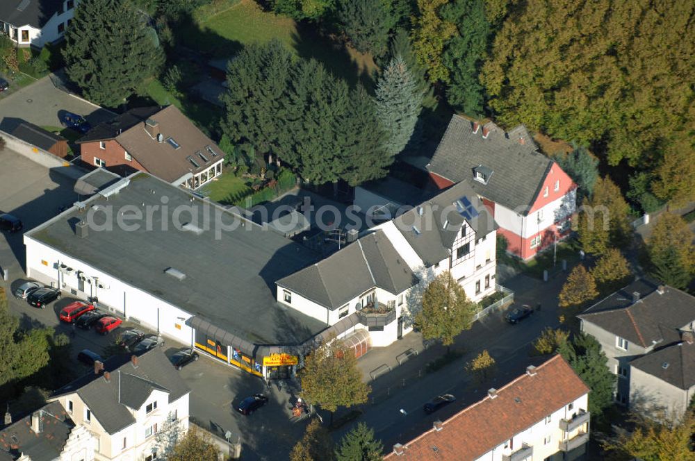 Unna from above - Wohn- und Geschäftshauskomplex an der Massener Strasse 61 in 59423 Unna - ein Projekt der Unternehmensgruppe Markus Gerold an der Vaerstbrücke 1 in 59425 Unna.