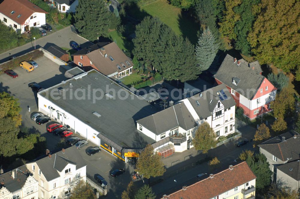 Aerial image Unna - Wohn- und Geschäftshauskomplex an der Massener Strasse 61 in 59423 Unna - ein Projekt der Unternehmensgruppe Markus Gerold an der Vaerstbrücke 1 in 59425 Unna.