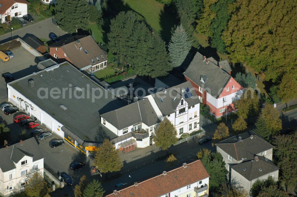 Aerial photograph Unna - Wohn- und Geschäftshauskomplex an der Massener Strasse 61 in 59423 Unna - ein Projekt der Unternehmensgruppe Markus Gerold an der Vaerstbrücke 1 in 59425 Unna.