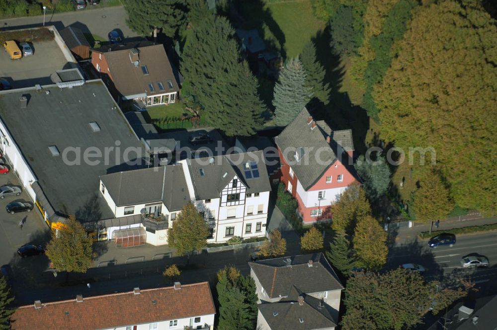 Unna from above - Wohn- und Geschäftshauskomplex an der Massener Strasse 61 in 59423 Unna - ein Projekt der Unternehmensgruppe Markus Gerold an der Vaerstbrücke 1 in 59425 Unna.