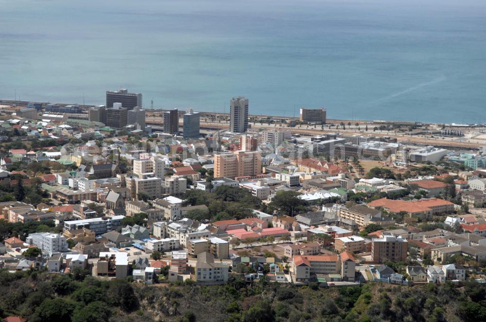 Port Elizabeth from above - View of a housing and industrial area in Port Elizabeth Central