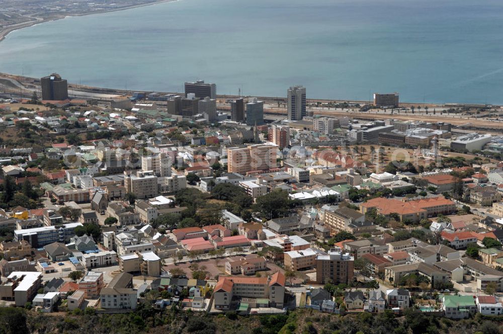 Port Elizabeth from the bird's eye view: View of a housing and industrial area in Port Elizabeth Central