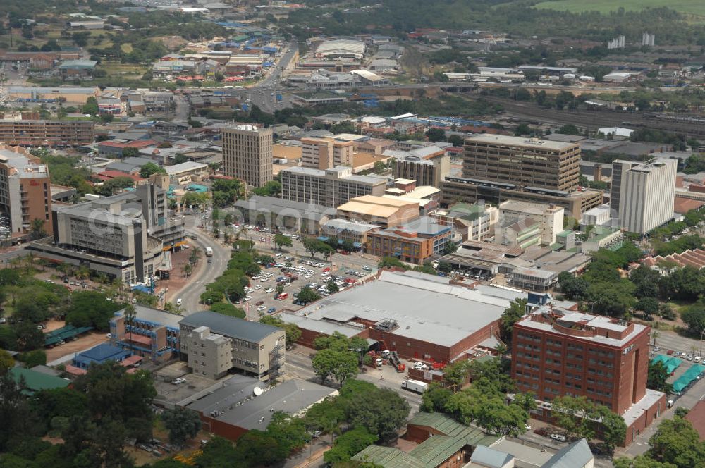 Aerial photograph Nelspruit - Stadtansicht vom Wohn- und Gewerbegebiet Sonheuwel Central in Nelspruit. View of the the residential and commercial aeria Sonheuwel Central in Nelspruit.