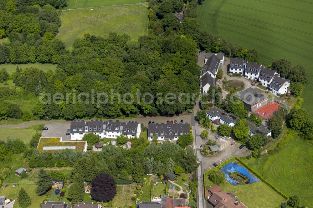 Aerial image Oberhausen - View of the condominium of the Friedensdorf Oberhausen e.V. in the state North Rhine-Westphalia