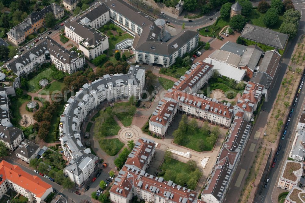 Mainz from the bird's eye view: Residential area on the Kaestrich at the Copper Mountain Terrace in Mainz in Rhineland-Palatinate