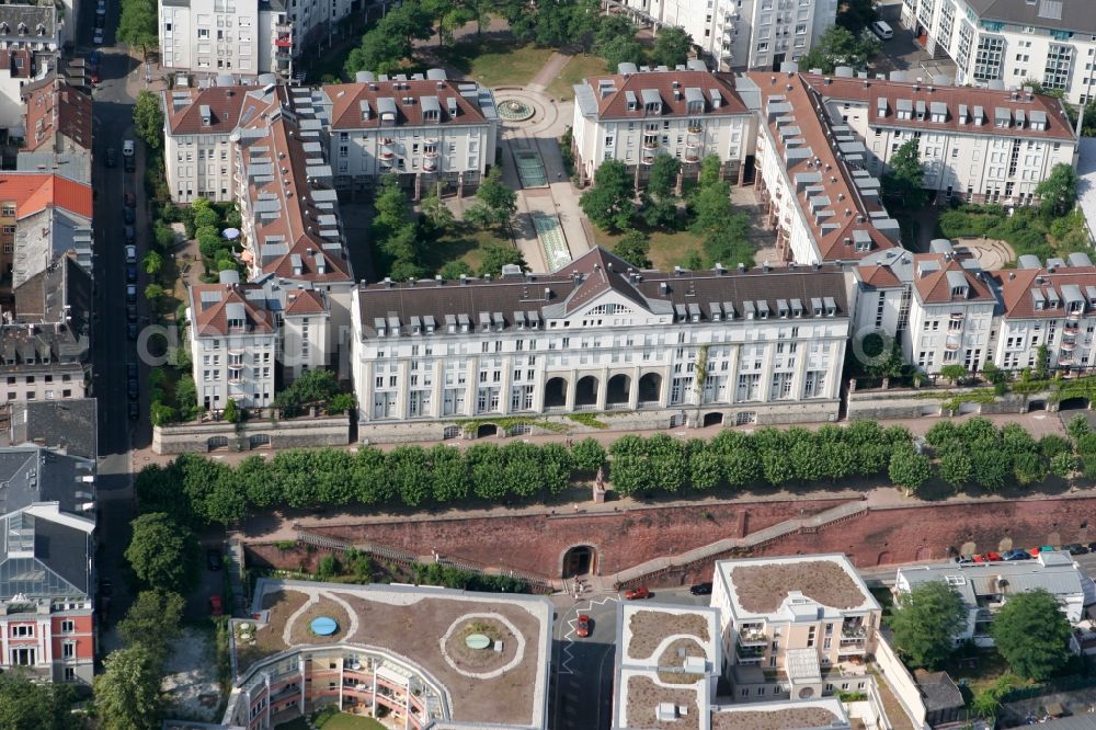 Aerial image Mainz - Residential area on the Kaestrich at the Copper Mountain Terrace in Mainz in Rhineland-Palatinate