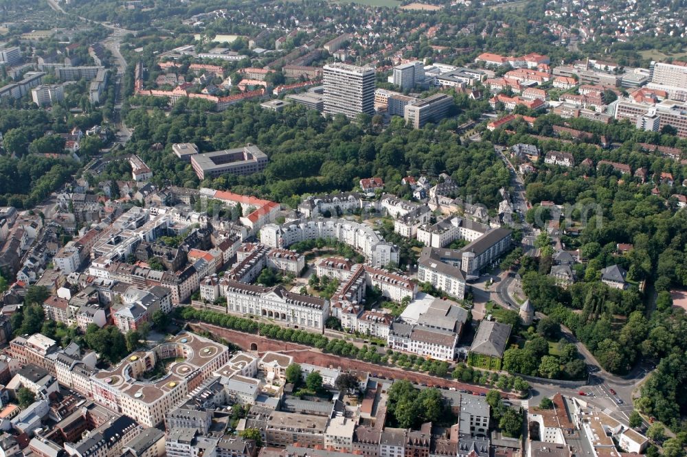 Aerial photograph Mainz - Residential area on the Kaestrich at the Copper Mountain Terrace in Mainz in Rhineland-Palatinate