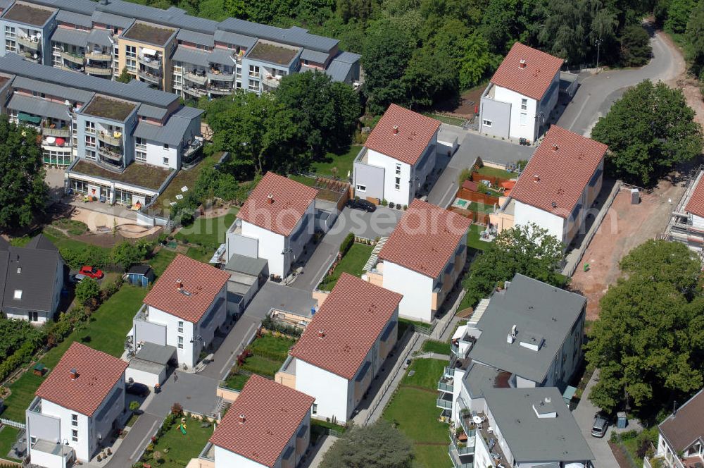 Aerial image Langen - Wohnanlage Sunset Park in Langen / Hessen. Ein Projekt der cds Wohnbau GmbH. Residential complex Sunset Park in Langen / Hesse. A project of the company cds Wohnbau GmbH.