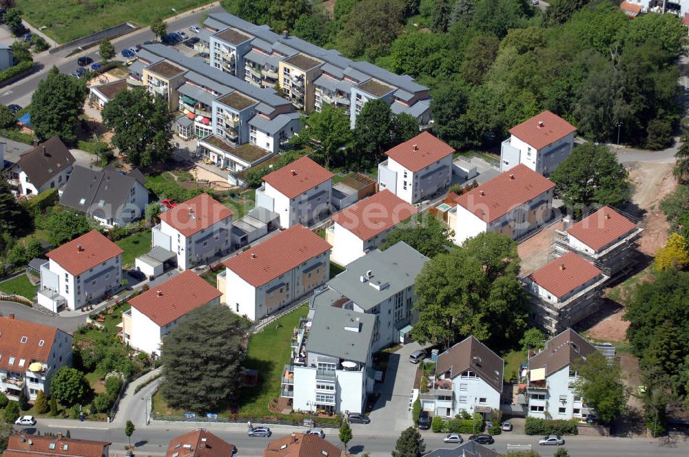 Langen from above - Wohnanlage Sunset Park in Langen / Hessen. Ein Projekt der cds Wohnbau GmbH. Residential complex Sunset Park in Langen / Hesse. A project of the company cds Wohnbau GmbH.