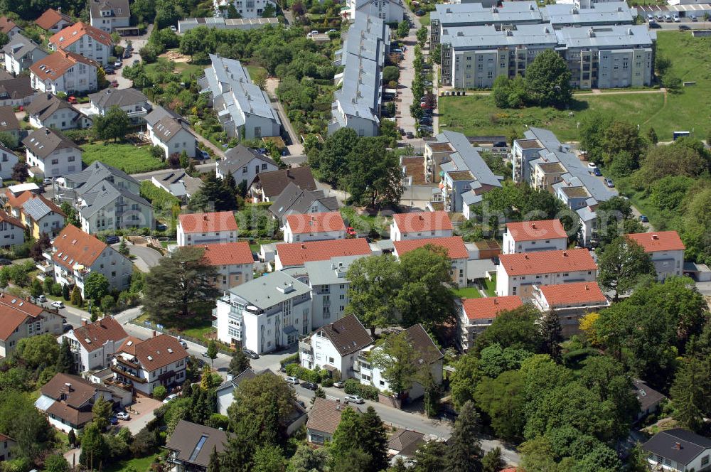 Aerial photograph Langen - Wohnanlage Sunset Park in Langen / Hessen. Ein Projekt der cds Wohnbau GmbH. Residential complex Sunset Park in Langen / Hesse. A project of the company cds Wohnbau GmbH.