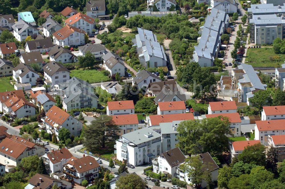 Langen from above - Wohnanlage Sunset Park in Langen / Hessen. Ein Projekt der cds Wohnbau GmbH. Residential complex Sunset Park in Langen / Hesse. A project of the company cds Wohnbau GmbH.