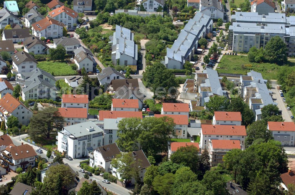 Aerial image Langen - Wohnanlage Sunset Park in Langen / Hessen. Ein Projekt der cds Wohnbau GmbH. Residential complex Sunset Park in Langen / Hesse. A project of the company cds Wohnbau GmbH.